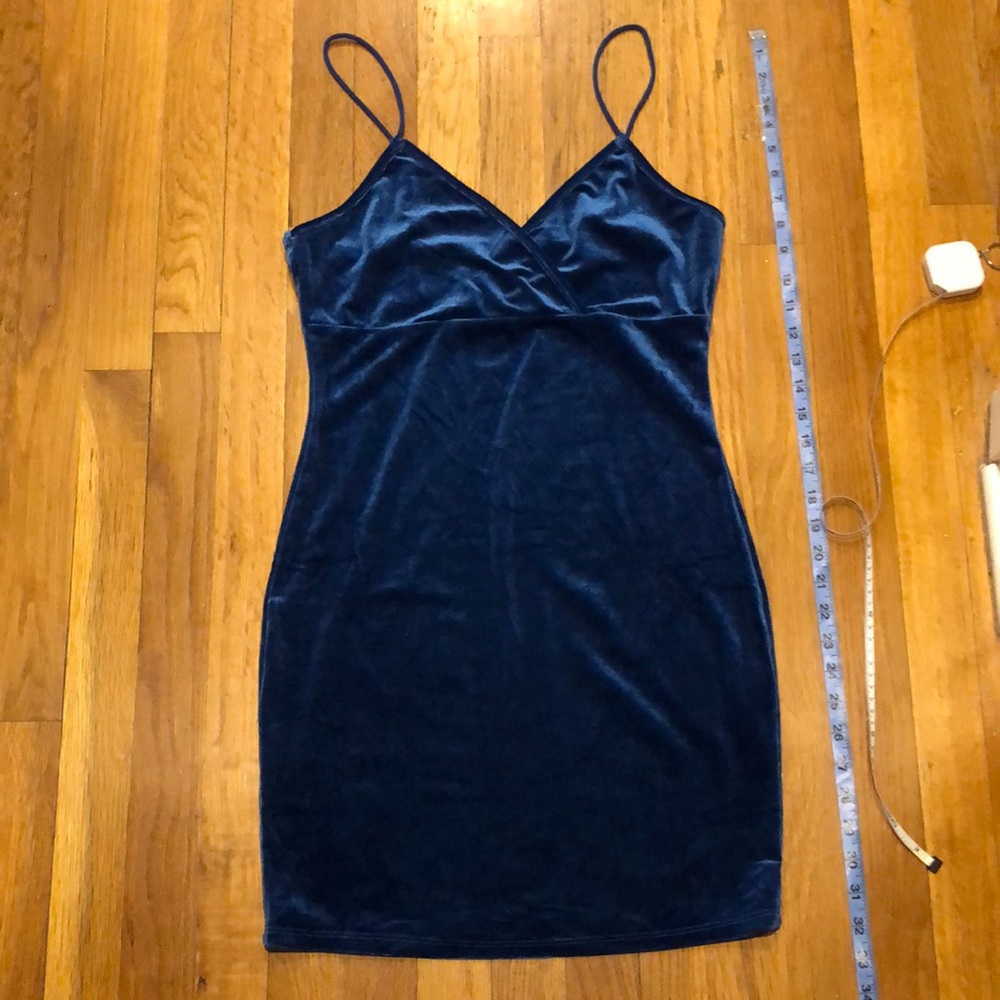 Elegant Navy Blue Mini Dress